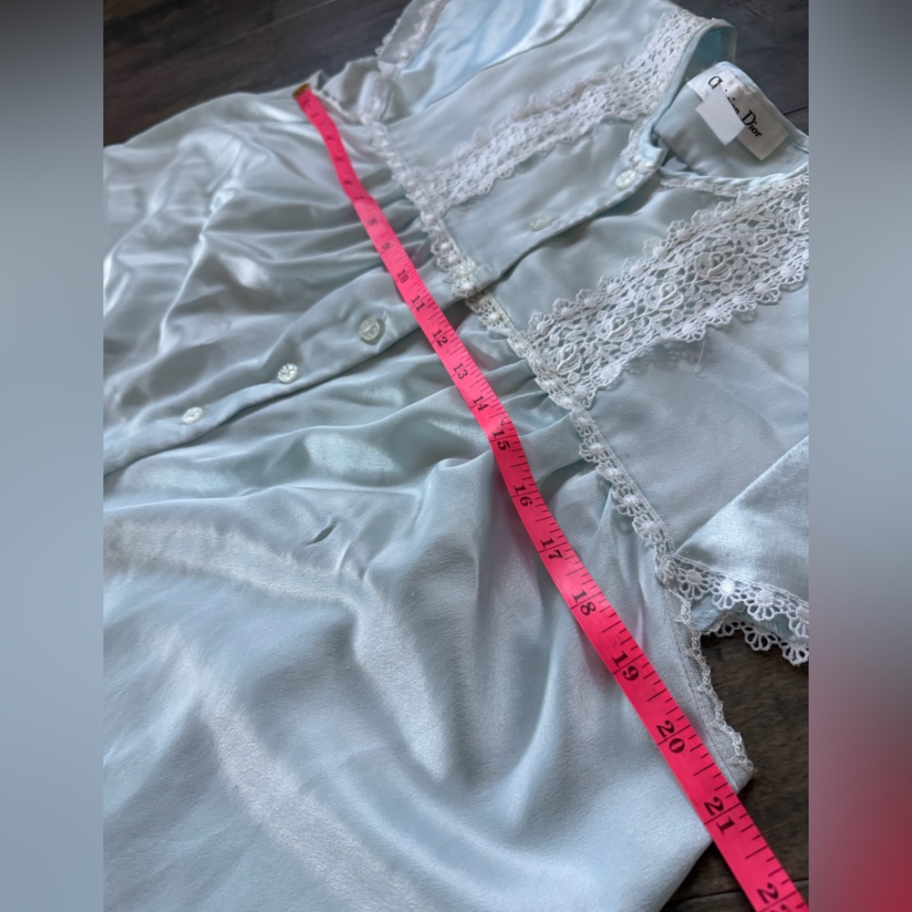 Christian Dior Vintage‎ White Full Length Nightgown Size Medium